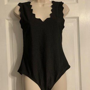 NWT! Cupshe Black Cheeky Gal Swimsuit One-Piece -L